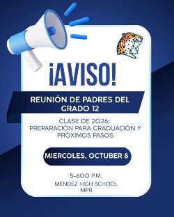 12th grade parent meeting flyer